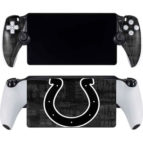 NFL Indianapolis Colts Black & White PlayStation Portal Remote Player Skin