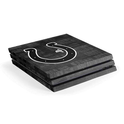 NFL Indianapolis Colts Black & White PS4 Pro Console Skin