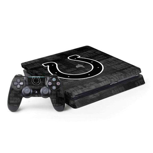 NFL Indianapolis Colts Black & White PS4 Slim Bundle Skin