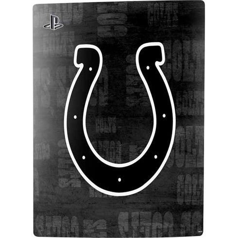NFL Indianapolis Colts Black & White PS5 Console Skin