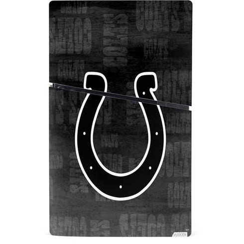 NFL Indianapolis Colts Black & White PS5 Slim Digital Edition Bundle Skin