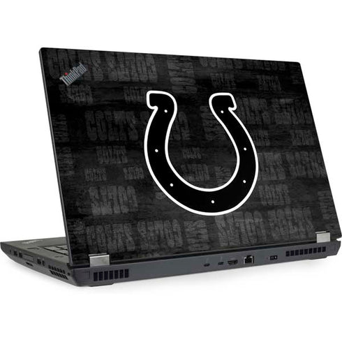 NFL Indianapolis Colts Black & White Lenovo ThinkPad Skin
