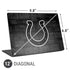 NFL Indianapolis Colts Black & White Universal Laptop 12in (9.8 x 6.8in) Skin