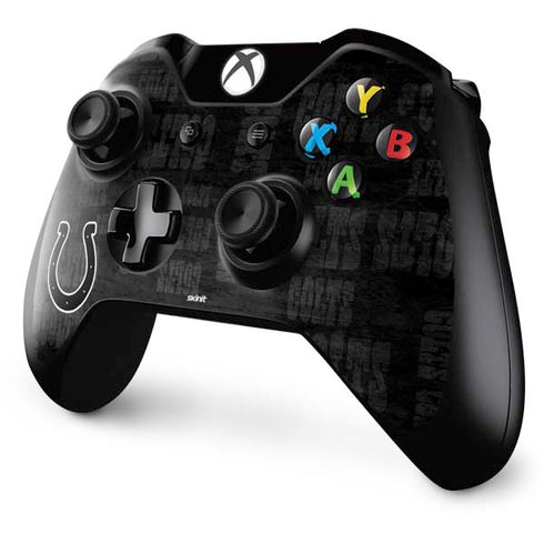 NFL Indianapolis Colts Black & White Xbox One Controller Skin