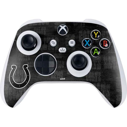 NFL Indianapolis Colts Black & White Xbox Series S Controller Skin
