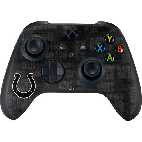 NFL Indianapolis Colts Black & White Xbox Series X Controller Skin