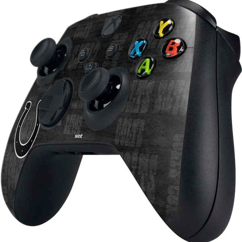 NFL Indianapolis Colts Black & White Xbox Series X Controller Skin