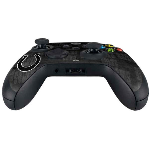 NFL Indianapolis Colts Black & White Xbox Series X Controller Skin