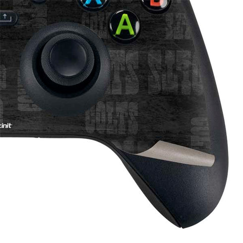 NFL Indianapolis Colts Black & White Xbox Series X Controller Skin