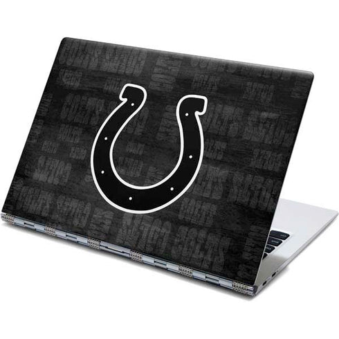 NFL Indianapolis Colts Black & White Yoga 910 2-in-1 14in Touch-Screen Skin