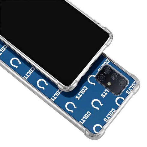 NFL Indianapolis Colts Blitz Series Galaxy A71 5G Clear Case