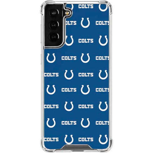 NFL Indianapolis Colts Blitz Series Galaxy S21 FE Clear Case
