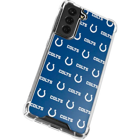 NFL Indianapolis Colts Blitz Series Galaxy S21 FE Clear Case