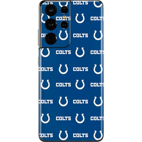 NFL Indianapolis Colts Blitz Series Galaxy S21 Ultra 5G Skin