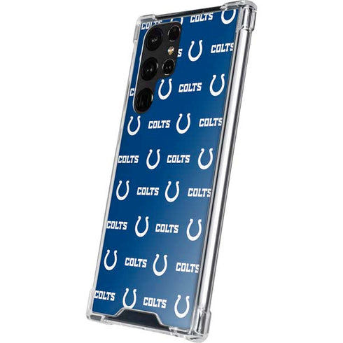 NFL Indianapolis Colts Blitz Series Galaxy S22 Ultra Clear Case