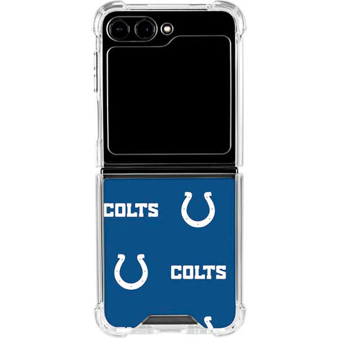 NFL Indianapolis Colts Blitz Series Galaxy Z Flip5 5G Clear Case