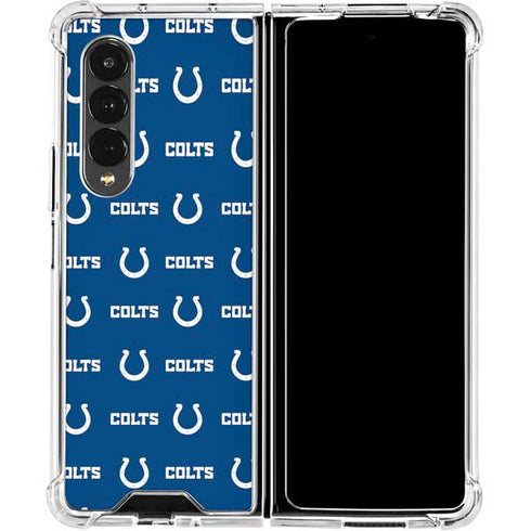 NFL Indianapolis Colts Blitz Series Galaxy Z Fold4 5G Clear Case
