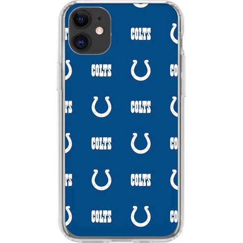 NFL Indianapolis Colts Blitz Series iPhone 11 Clear Case