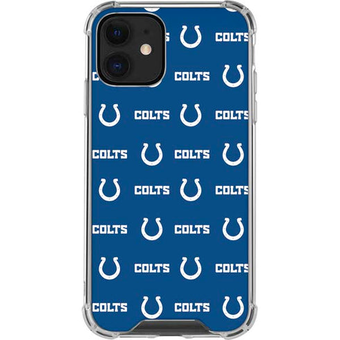 NFL Indianapolis Colts Blitz Series iPhone 12 Mini Clear Case