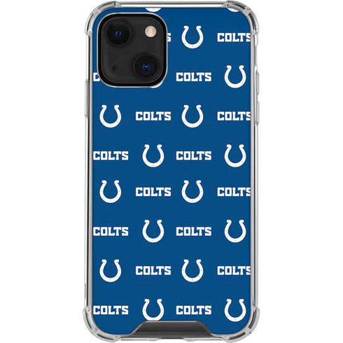 NFL Indianapolis Colts Blitz Series iPhone 13 Clear Case