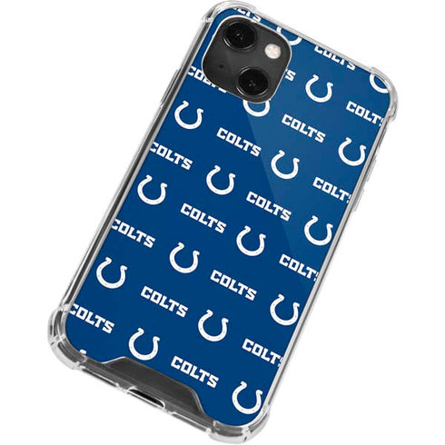 NFL Indianapolis Colts Blitz Series iPhone 15 Plus Clear Case