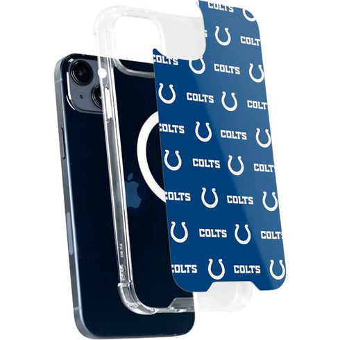 NFL Indianapolis Colts Blitz Series iPhone 15 Plus MagSafe Case