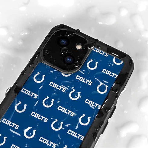 NFL Indianapolis Colts Blitz Series iPhone 15 Plus Waterproof Case