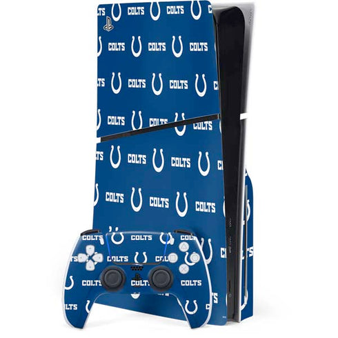 NFL Indianapolis Colts Blitz Series PS5 Slim Disk Bundle Skin