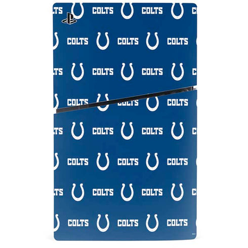 NFL Indianapolis Colts Blitz Series PS5 Slim Disk Console Skin
