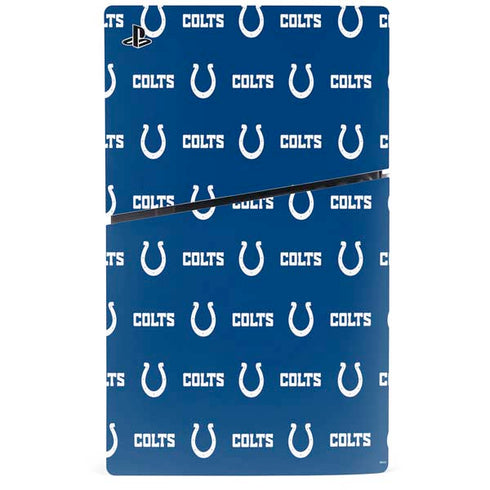 NFL Indianapolis Colts Blitz Series PS5 Slim Digital Edition Console Skin