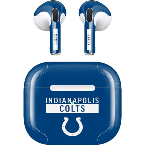 NFL Indianapolis Colts Blue Performance Series Apple AirPods (3rd Gen 2021) Skin