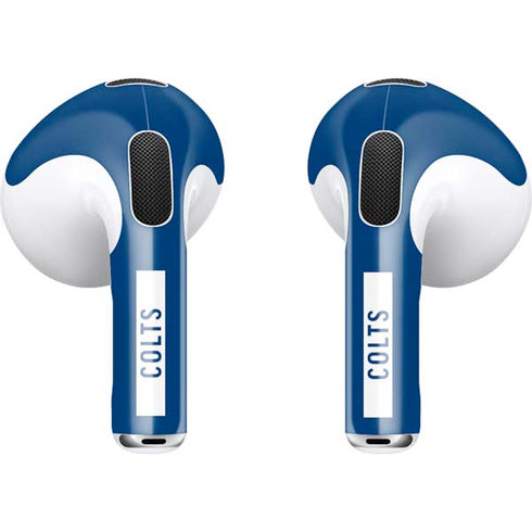 NFL Indianapolis Colts Blue Performance Series Apple AirPods (3rd Gen 2021) Skin