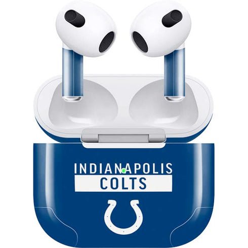 NFL Indianapolis Colts Blue Performance Series Apple AirPods (3rd Gen 2021) Skin