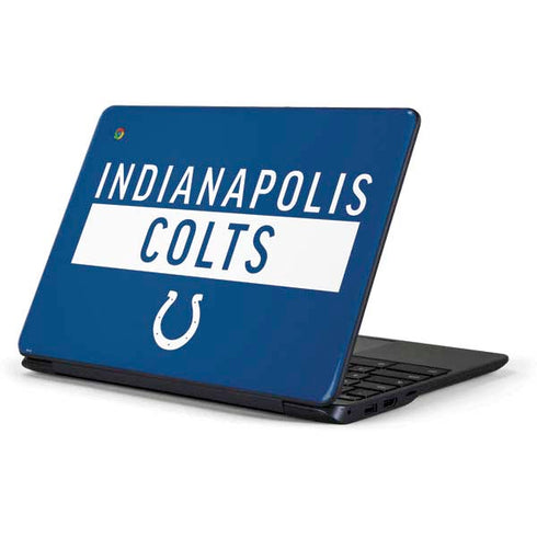 NFL Indianapolis Colts Blue Performance Series Samsung Chromebook Skin