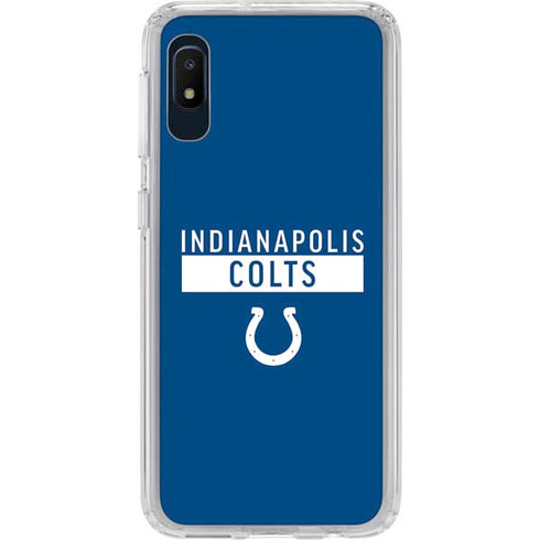 NFL Indianapolis Colts Blue Performance Series Galaxy A10e Clear Case