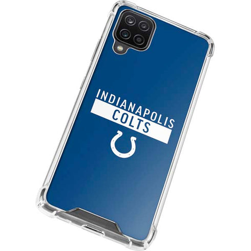 NFL Indianapolis Colts Blue Performance Series Galaxy A12 Clear Case