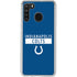 NFL Indianapolis Colts Blue Performance Series Galaxy A21 Clear Case