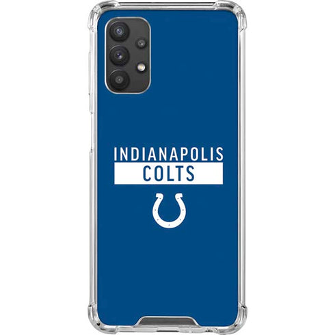 NFL Indianapolis Colts Blue Performance Series Galaxy A32 5G Clear Case