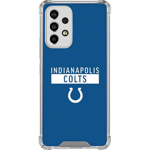 NFL Indianapolis Colts Blue Performance Series Galaxy A53 5G Clear Case