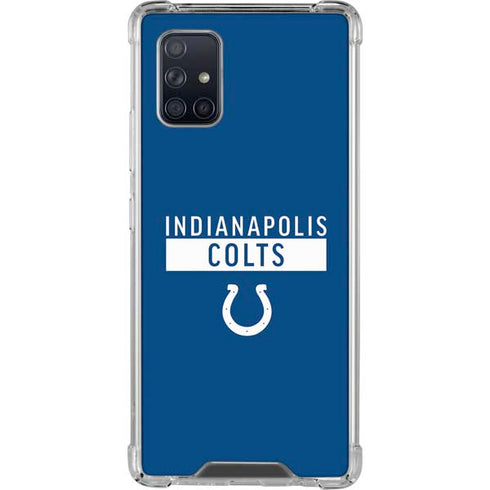 NFL Indianapolis Colts Blue Performance Series Galaxy A71 5G Clear Case