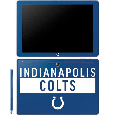 NFL Indianapolis Colts Blue Performance Series Galaxy Book 12in Skin