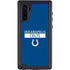 NFL Indianapolis Colts Blue Performance Series Galaxy Note 10 Waterproof Case