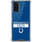 NFL Indianapolis Colts Blue Performance Series Galaxy Note20 5G Clear Case