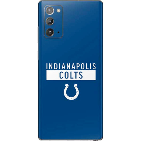 NFL Indianapolis Colts Blue Performance Series Galaxy Note20 5G Skin