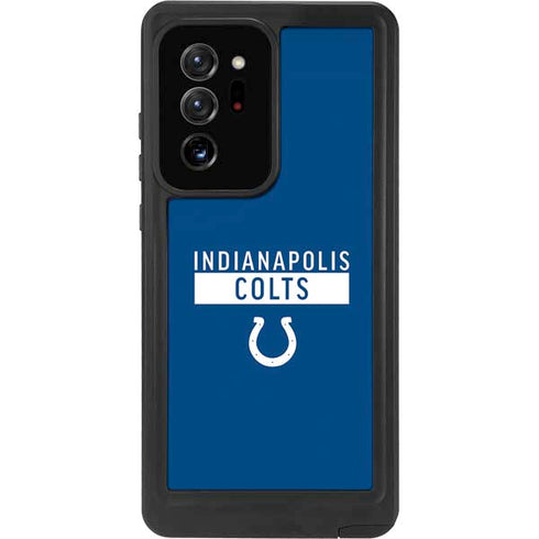 NFL Indianapolis Colts Blue Performance Series Galaxy Note20 Ultra 5G Waterproof Case