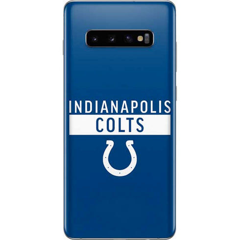 NFL Indianapolis Colts Blue Performance Series Galaxy S10 Plus Skin