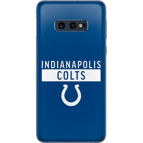 NFL Indianapolis Colts Blue Performance Series Galaxy S10e Skin