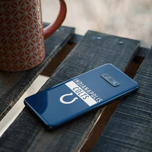 NFL Indianapolis Colts Blue Performance Series Galaxy S10e Skin