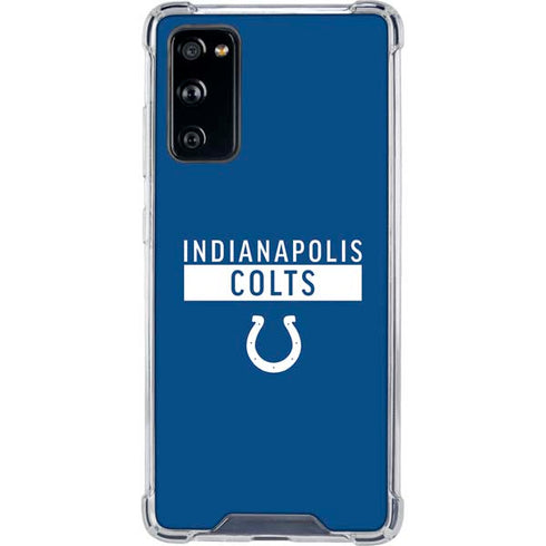 NFL Indianapolis Colts Blue Performance Series Galaxy S20 FE Clear Case