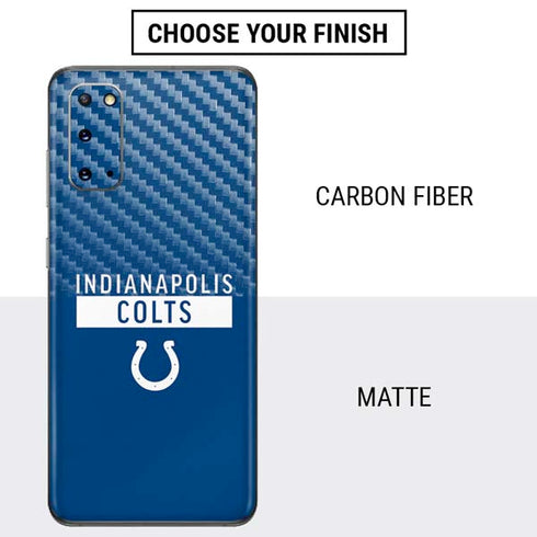NFL Indianapolis Colts Blue Performance Series Galaxy S20 Skin